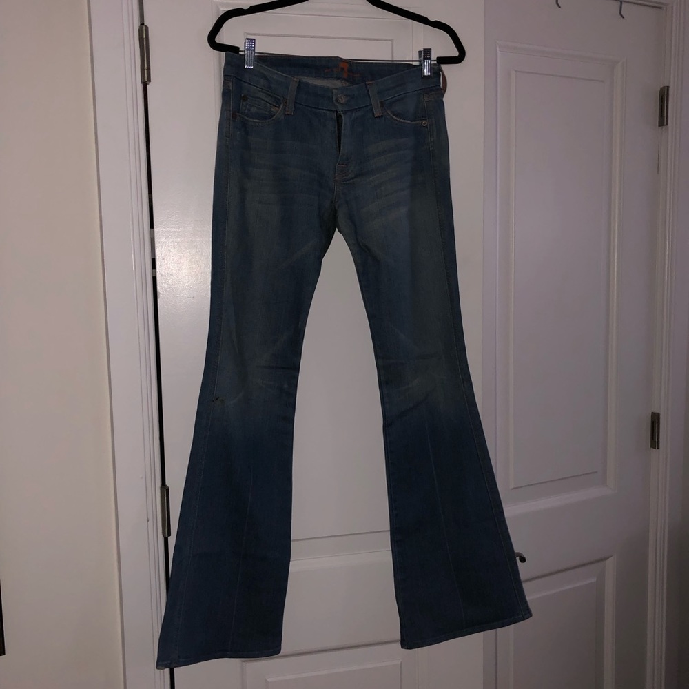 7 for All Mankind low-rise flared jeans